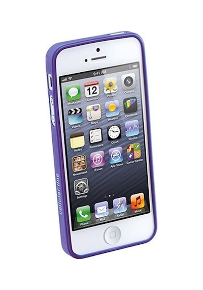 Apple Uyumlu iPhone Cellular Line Se 5s 5 İle Gummy Slim Silikon Kılıf Lila Gummyslım5v