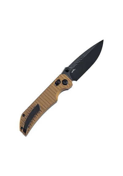 Tenable Eaglestrike Çapraz Bar Kilidi Bronz Eloksal Alüminyum Elmas Desenli Sap Blackwash Nitro-v Çelik Kamp Çakı B1095v5 Kum Tenable Eaglestrike Çapraz Bar Kilidi Bronz Eloksal Alüminyum Elmas Desenli Sap Blackwash Nitro-v Çelik Kamp Çakı B1095v5 Kum