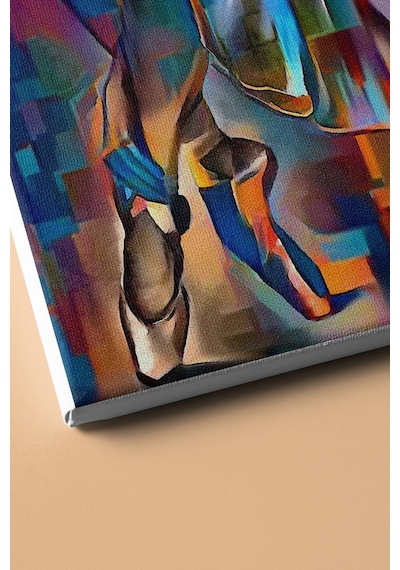 Webstyle Sayılarla Boyama Seti Kasnaklı Renkli Balerin 60 X 75 Cm