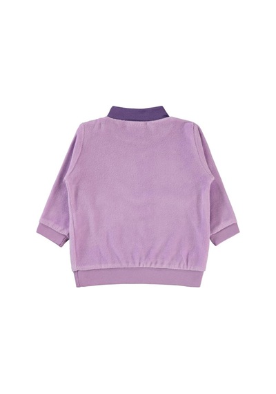 Civil Baby Bulut Baskılı Boğazlı 6-18 Ay Sweatshirt Lila