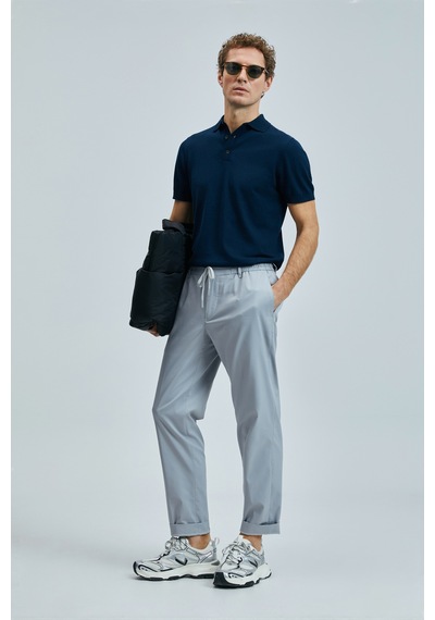 Lufian Glen Smart Erkek Chino Pantolon Slim Fit Gri Gri 111190336100150 Gri