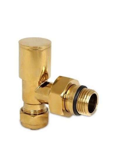 Altın-Krom Vana  1/2 Px Metal Silindir Gövdeli Radyatör&Havlupan