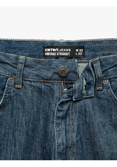 Koton Normal Bel Cepli Pamuklu Rahat Kalıp Vintage Straight Jean Pantolon Green Cast 7wam40208nd Yeşil Koton Normal Bel Cepli Pamuklu Rahat Kalıp Vintage Straight Jean Pantolon Green Cast 7wam40208nd Yeşil