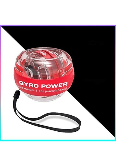 Autostart Çantalı Multilight Powerball Bilek Egzersiz Topu Kırmızı