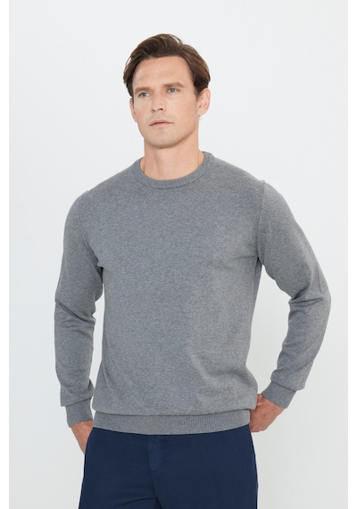 AC&Co / Altınyıldız Classics Erkek Grı Melanj Pamuklu Standart Fit Normal Kesim Bisiklet Yaka Triko Kazak Gri Melanj AC&Co / Altınyıldız Classics Erkek Grı Melanj Pamuklu Standart Fit Normal Kesim Bisiklet Yaka Triko Kazak Gri Melanj