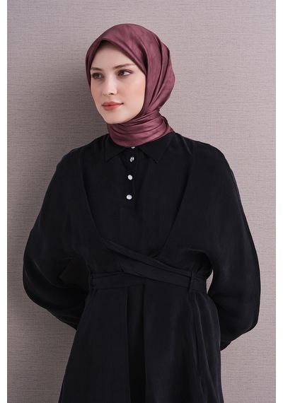 Armine Sura İpek Eşarp 2026-2027 - Sonbahar Kış-asm9630 Mürdüm
