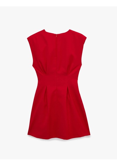 Koton Krep Mini Kırmızı Kadın Elbise 6sak80256uw