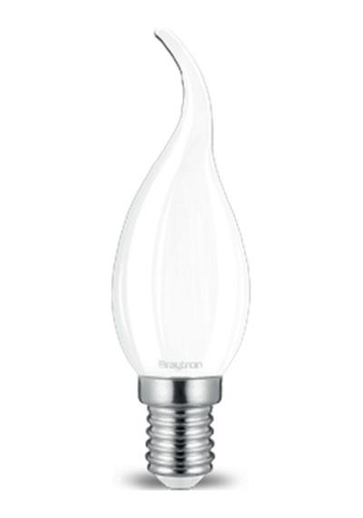 Kıvrık Buji Led Ampul Cam 4 W E-14 6500K Beyaz Işık Braytron - B