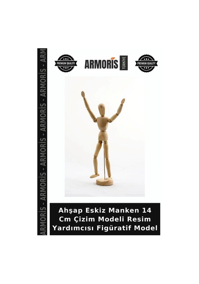 Ahşap Eskiz Manken 14 Cm Çizim Modeli Resim Yardımcısı Figüratif Model
