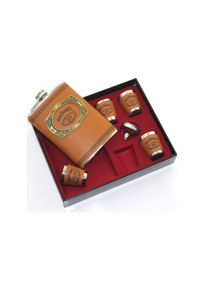 Matara 4 Shot Bardaklı Derili 9 Oz 266 Ml Alk34