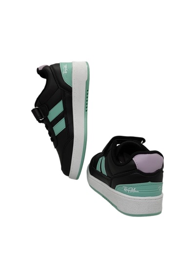 Raymax 0046 Filet Cırtlı Numara 35 Çocuk Sneaker Ayakkabı Siyah - Su Yeşili