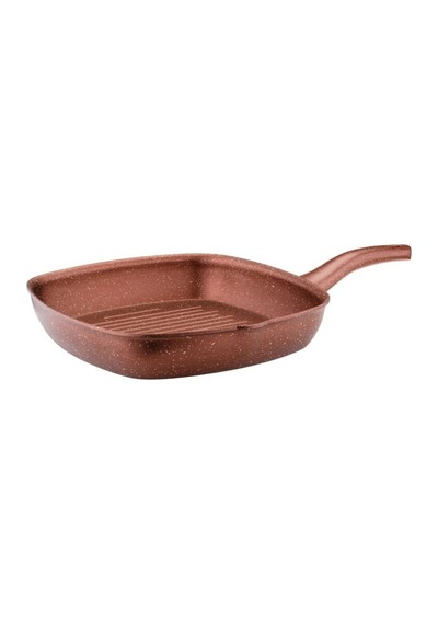 Katre 28 Cm Granit Izgara Tavası - Koyu Bakır
