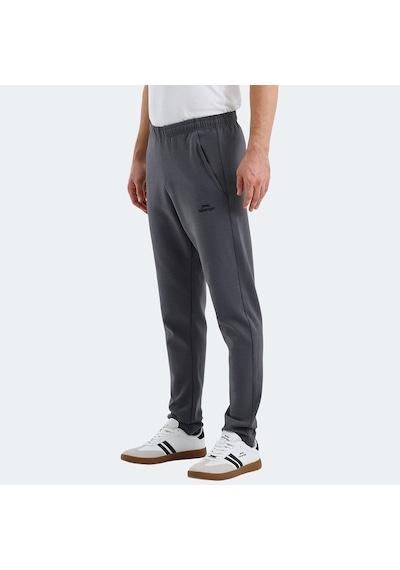 Slazenger VALDIS Erkek Cepli Koyu Gri Eşofman Altı