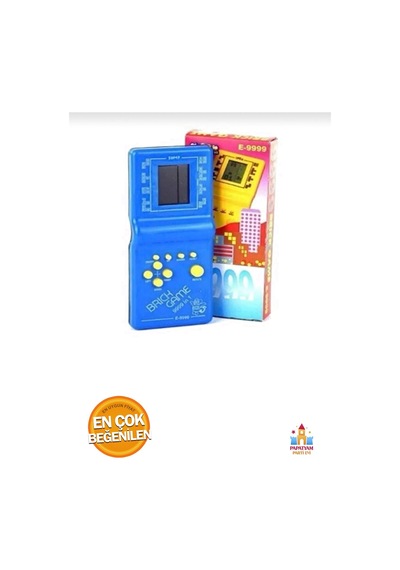 Nostaljik Gameboy Tetris Konsolu - Renkli Pil İle Çalışan Oyuncak Konsol