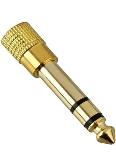 Seyuse Kablo Jak Dönüştürücü - Jack Çevirici Erkek 6.5mm - Dişi 3.5mm Siyah Jack Fiş Jack Çevirici Stereo Sku: Smg8690010084842