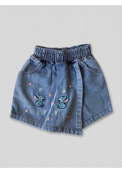 İncilay Kids Kız Çocuk Stitch Baskılı Şortlu Takım Beyaz İncilay Kids Kız Çocuk Stitch Baskılı Şortlu Takım Beyaz