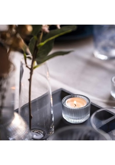 Tealight Tutucu Şeffaf Cam 3 5 Cm Çok Renkli