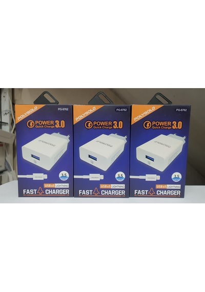 Polygold PG-8762 TEK USB 3.5 A. Apple Uyumlu iPhone Set Şarj