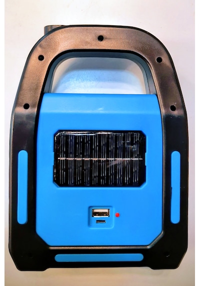 Xtechnx Powermaster Hb-9707a-2 3 Kademeli Usb Çıkışlı Şarjlı Solar Lamba Işıldak Mavi