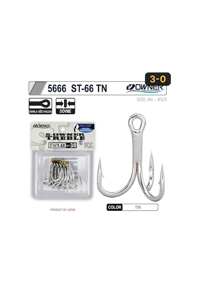 Owner 5666 St-66tn Tin Çarpma İğne 3/0