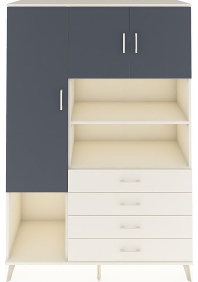 Hyperion Dolap 7 Raflı 4 Çekmeceli 3 Kapaklı 132x44x195 Aytaşı-antrasit/aytaşı Antrasıt/aytası Hyperion Dolap 7 Raflı 4 Çekmeceli 3 Kapaklı 132x44x195 Aytaşı-antrasit/aytaşı Antrasıt/aytası