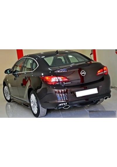 Opel Astra J Sedan Difüzör Parlak Siyah Plastik 2011-2018 Arka-difizör-bodykit-ek-karlık