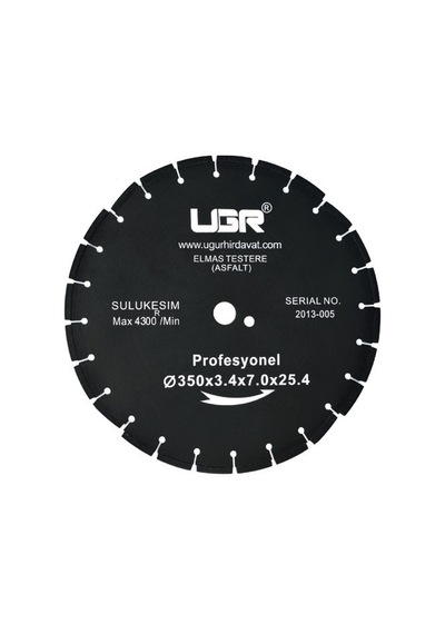 Ugr Elmas Daire Testere asfalt 400x25.4x4.0x2.6 MM