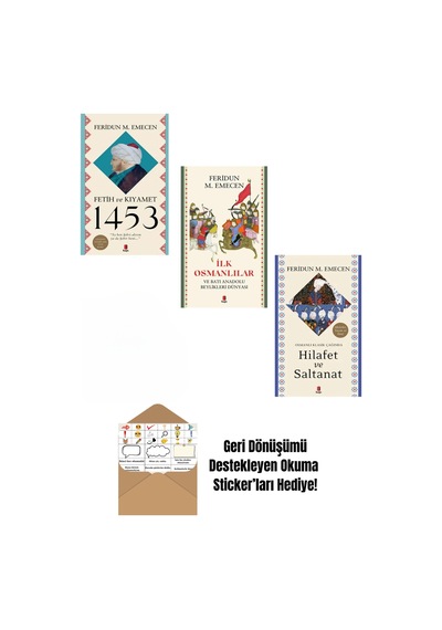 Feridun M Emecen - Fetih Ve Kıyamet 1453 3 Kitap Set + Okuma Sticker'ları