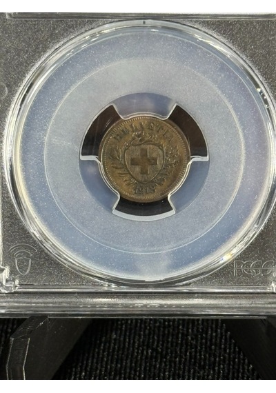 1913 İsviçre 1 Rap Pcgs Ms62bn Sertifikalı Nfc Çipli Özel Koleksiyon Parası