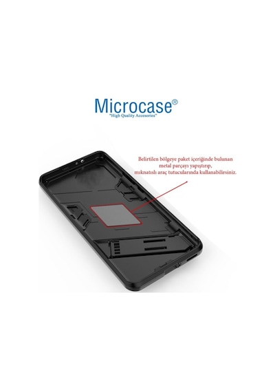 Microcase Huawei P50 Pro Matrix Serisi Armor Standli Kilif-Siyah 542964002