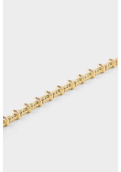 Defacto Reis X DeFacto Taşlı Gold Bileklik G2690AXNS
