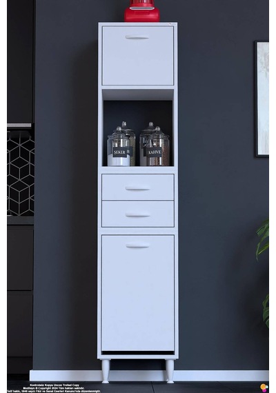 Duru 35 Cm Çok Amaçlı Mutfak Dolabı Sepetli Kapaklı 2 Çekmeceli Dolap Banyo Kirli Çamaşır Dolabı Beyaz Duru 35 Cm Çok Amaçlı Mutfak Dolabı Sepetli Kapaklı 2 Çekmeceli Dolap Banyo Kirli Çamaşır Dolabı Beyaz