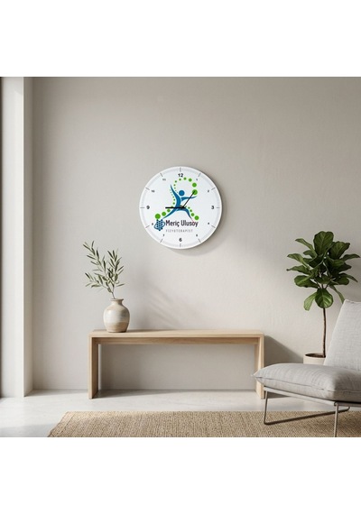Kişiye Özel İsimli Fizyoterapist Cam Duvar Saati 30x30 Cm - Fizik Tedavi Ve Rehabilitasyon Meslek Hediyesi Çok Reenkli