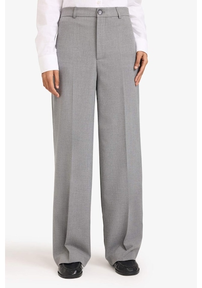 Defacto Straight Fit Fleto Cepli Normal Bel Standart Boy Pantolon F6214ax26spgr394 Gri-gr394