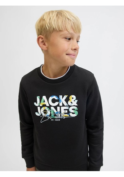 Jack & Jones Jack&jones Jjgeplas Erkek Çocuk Sweatshirt 12279606 Siyah