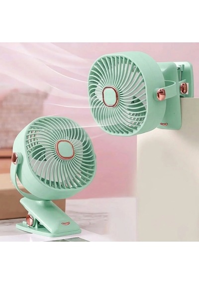 3 Kademeli Mandallı Masaüstü Fan 360 Tam Tur Dönebilen Oynar Başlıklı Duvara Monte Edilebilen Mini Fan Zb11