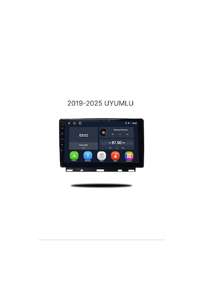 Snp Serisi Renault Clio 5 Uyumlu 4-64 Gb Hafıza Multimedya Sistemi Ve Geri Görüş Kamerası 9"