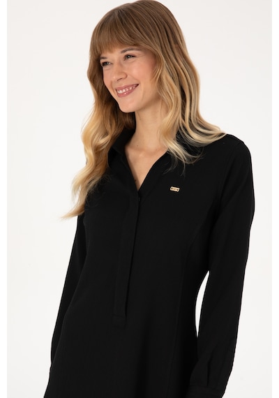U.s. Polo Assn. Kadın Siyah Elbise Dokuma 50316609-vr046 Sıyah
