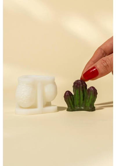 Cereus Kaktüs Silikon Mum Kalıbı