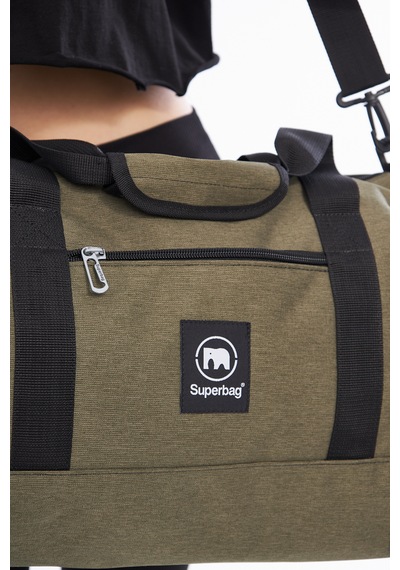 Superbag Seyahat Spor Çantası Haki Kadın Erkek Unisex