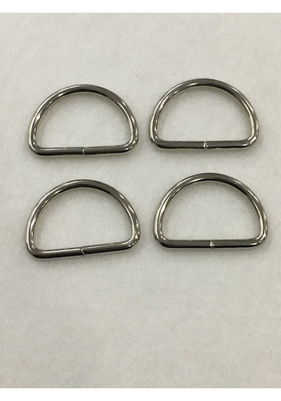 Karantuhafiye Çanta Halkası D Demir 3,5 Cm 4 Lü Set Gümüş Gümüş