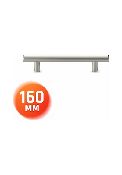 Metal Mobilya Kulbu Mutfak Çekmece Dolap Dolabı Kulpu Kulpları İnox 160 Mm