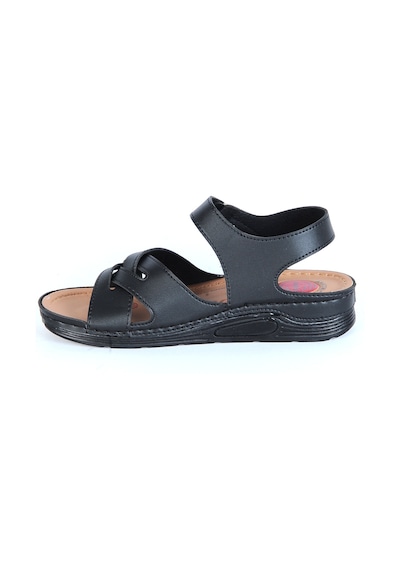Moda Ayakkabı 23-110 Serra Siyah Bayan Sandalet