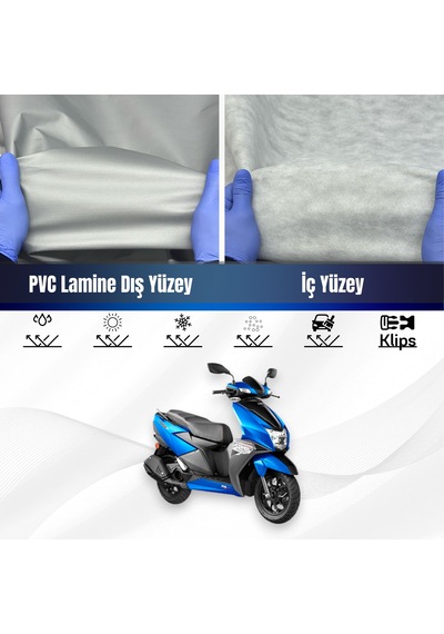 Tvs Ntorq 125 Su Geçirmez Motosiklet Brandası Motor Branda