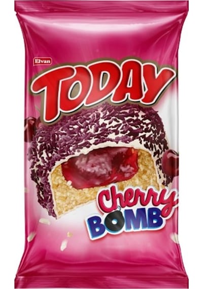 Today Cherry Bomb Vişneli Kek 50 Gr. 24 Adet (1 Kutu)