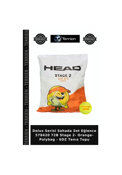 Delux Serisi Sahada Set Eğlence 578420 72b Stage 2- Orange- Polybag - 6dz Tenıs Topu