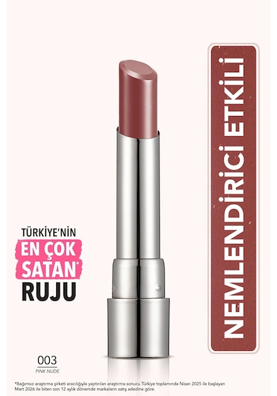 Flormar Sheer Up Yoğun Parlak Stick Ruj 003 Pinky Nude