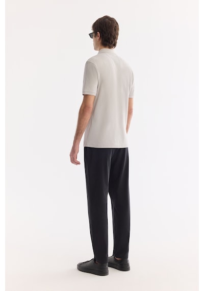 Avva Erkek Taş Kıvrılmaz Polo Yaka %100 Pamuk Basic Regular Fit T-shirt B001032