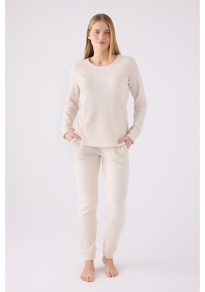 Pierre Cardin Kadın Krem Pijama Takımı Pc8922-s-v1 Krem