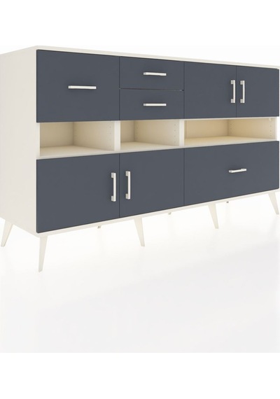 Kronos Konsol 5 Raflı 4 Çekmeceli 4 Kapaklı 176x59x99 Aytaşı-antr Aytaşı-antrasit Kronos Konsol 5 Raflı 4 Çekmeceli 4 Kapaklı 176x59x99 Aytaşı-antr Aytaşı-antrasit